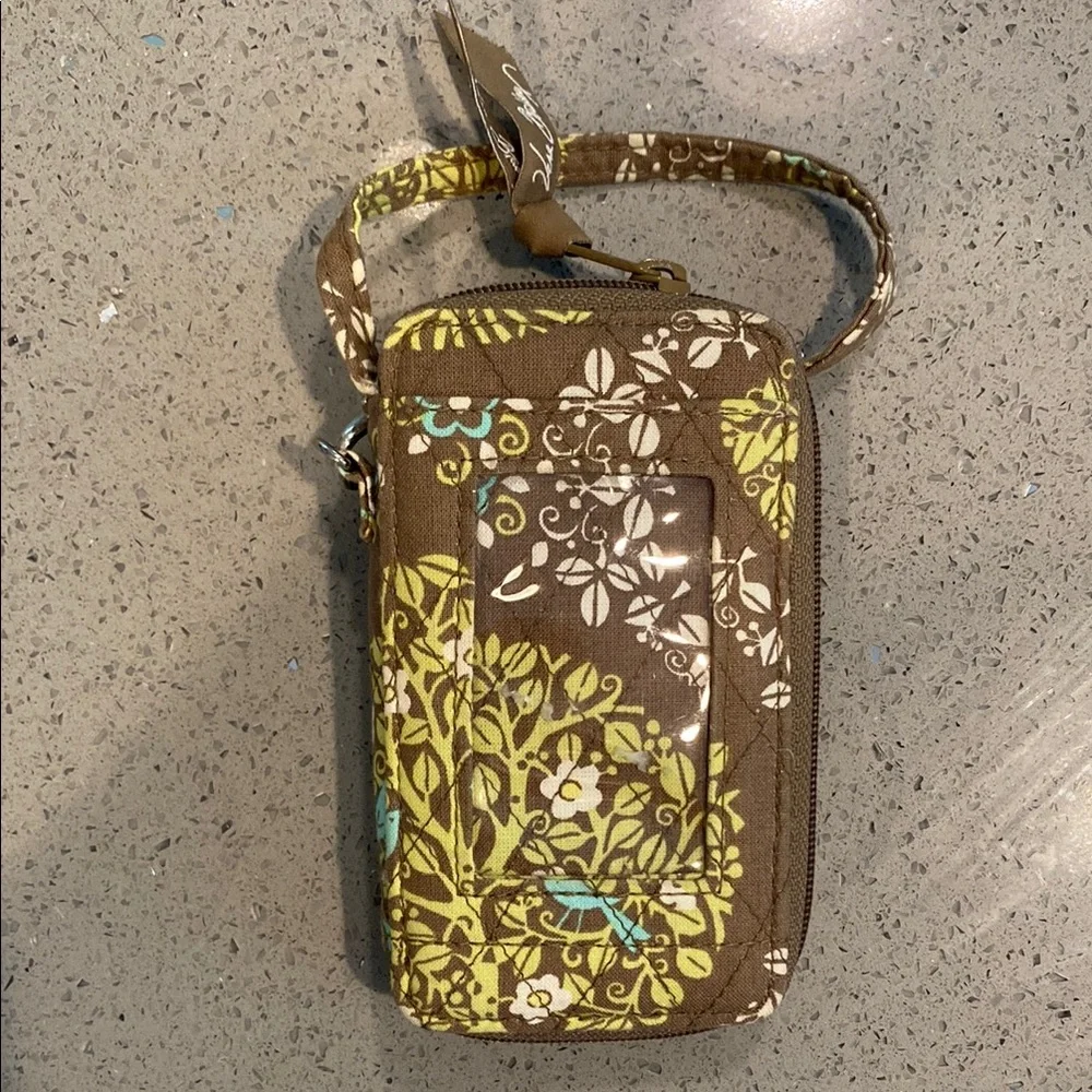 Vera Bradley Brown Floral Wristlet Phone Case